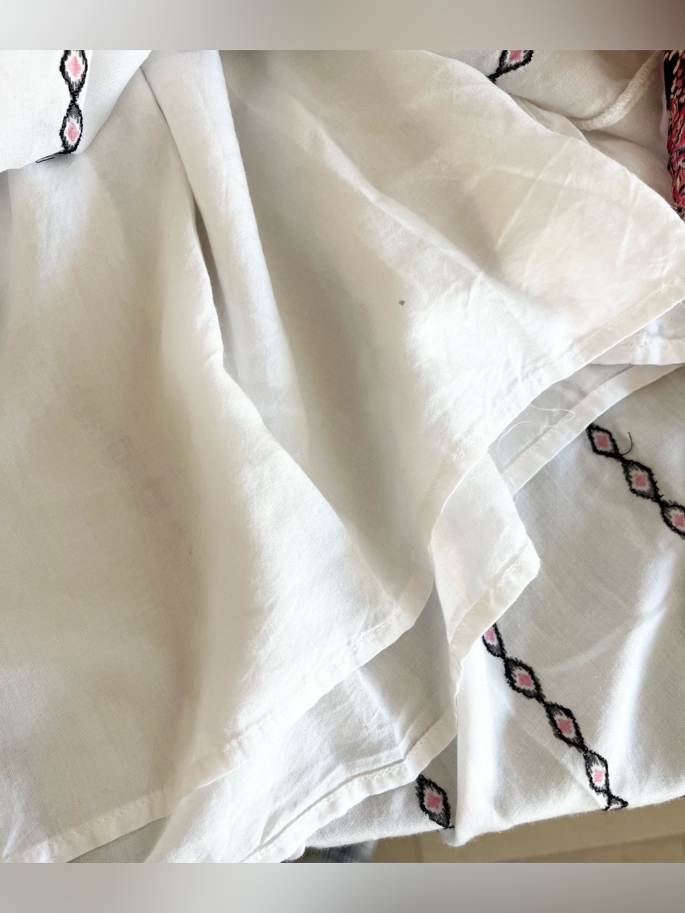 Sundance Catalog Embroidered High Low Amrita Story Dress Boho White Petite Small - Picture 11 of 15